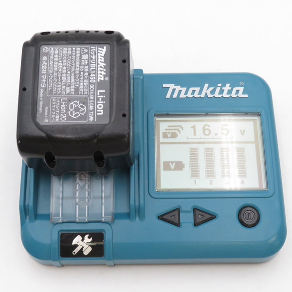 makita マキタ 14.4V 5.0Ah Li-ionバッテリ 残量表示なし 充電回数5回 BL1450 A-59259 中古美品