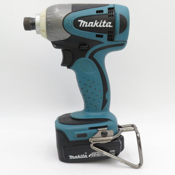 makita マキタ 14.4V 1.5Ah 充電式インパクトドライバ 青 ケース・充電器・バッテリ2個セット TD135DSHX 中古