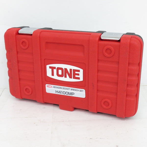 TONE トネ 12.7mm ヘキサゴンソケットレンチセット mmタイプ 3/4/5/6/8/10/12/14/17/19mm 12角  ラチェットハンドル エクステンションバー 計12点 ケース付 H4100MP 未使用品 | テイクハンズ takehands | 工具専門店  テイクハンズ