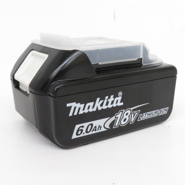 makita マキタ 18V 6.0Ah Li-ionバッテリ 残量表示付 雪マーク付 カバー付 充電回数2回 BL1860B A-60464 中古美品