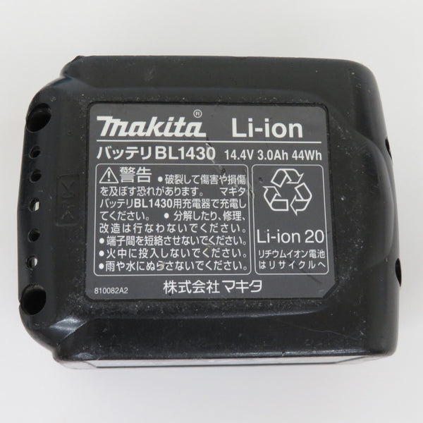 makita マキタ 14.4V 3.0Ah Li-ionバッテリ 残量表示なし 充電回数43回 BL1430 A-42634 中古