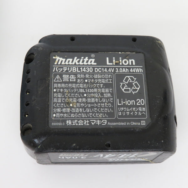 makita マキタ 14.4V 3.0Ah Li-ionバッテリ 残量表示なし 充電回数136回 BL1430 A-42634 中古