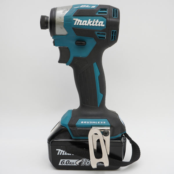 makita マキタ 18V 6.0Ah 充電式インパクトドライバ 青 ケース・充電器・バッテリ2個セット TD173DRGX 中古美品