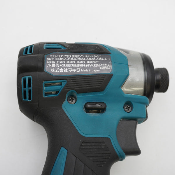 makita マキタ 18V 6.0Ah 充電式インパクトドライバ 青 ケース・充電器・バッテリ2個セット TD173DRGX 中古美品