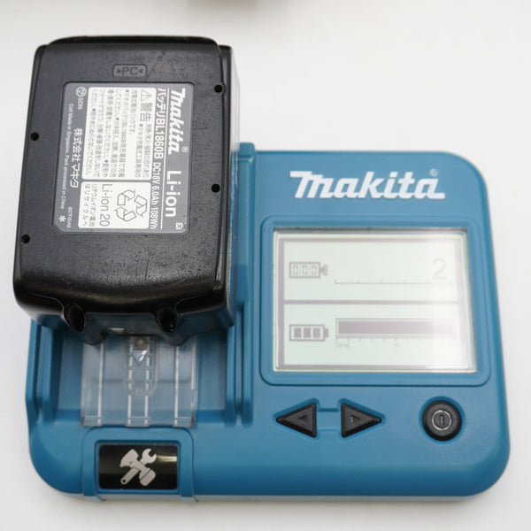 makita マキタ 18V 6.0Ah 充電式インパクトドライバ 青 ケース・充電器・バッテリ2個セット TD173DRGX 中古美品