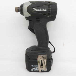 makita マキタ 14.4V 3.0Ah 充電式インパクトドライバ 黒 ケース・充電器・バッテリ2個セット TD134DX2B 中古