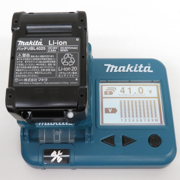 makita マキタ 40Vmax 2.5Ah Li-ionバッテリ 残量表示付 雪マーク付 充電回数2回 BL4025 A-69923 中古美品