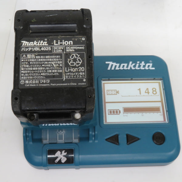 makita マキタ 40Vmax 2.5Ah/4.0Ah 充電式レシプロソー ケース・充電器・バッテリ2個セット JR001G 中古