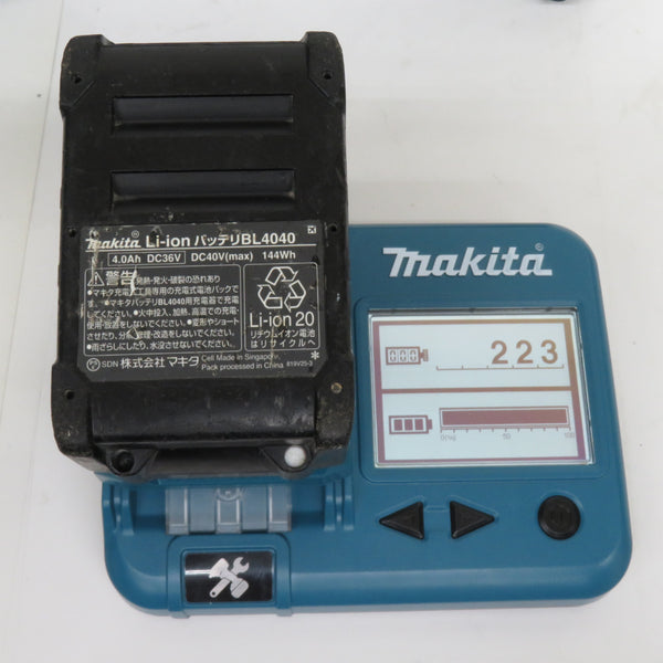 makita マキタ 40Vmax 2.5Ah/4.0Ah 充電式レシプロソー ケース・充電器・バッテリ2個セット JR001G 中古