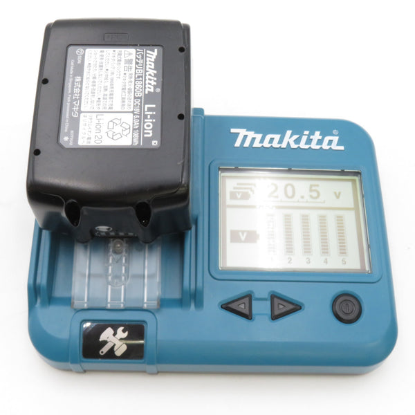 makita マキタ 18V 6.0Ah Li-ionバッテリ 残量表示付 雪マーク付 充電回数1回 BL1860B A-60464 中古美品