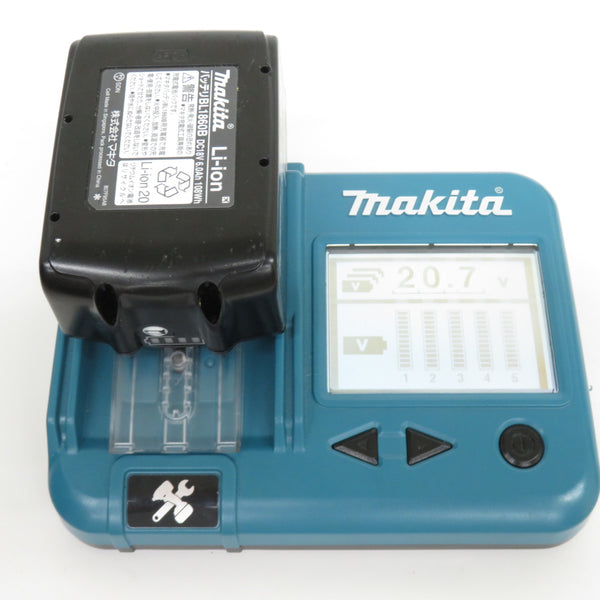 makita マキタ 18V 6.0Ah Li-ionバッテリ 残量表示付 雪マーク付 カバー付 充電回数3回 BL1860B A-60464 中古美品