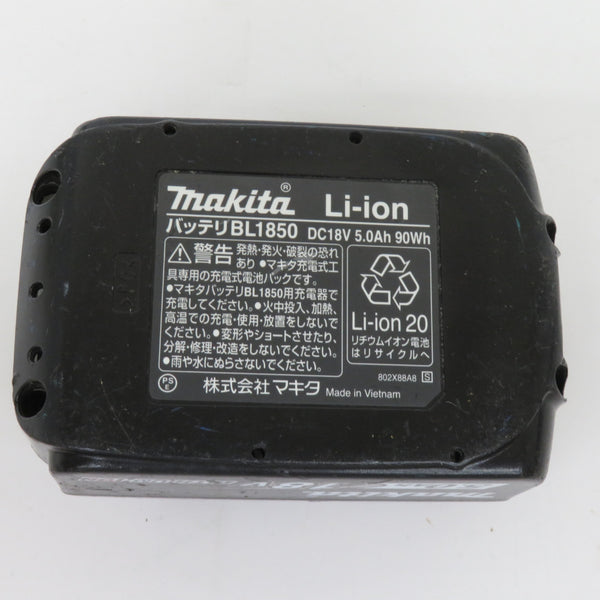 makita マキタ 18V 5.0Ah Li-ionバッテリ 残量表示なし 充電回数56回 BL1850 A-57196 中古