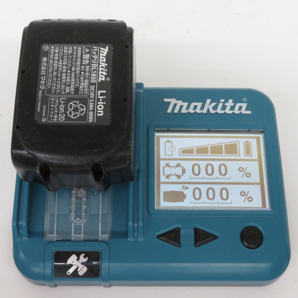 makita マキタ 18V 5.0Ah Li-ionバッテリ 残量表示なし 充電回数56回 BL1850 A-57196 中古