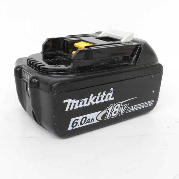 makita マキタ 18V 6.0Ah Li-ionバッテリ 残量表示付 雪マーク付 充電回数8回 BL1860B A-60464 中古