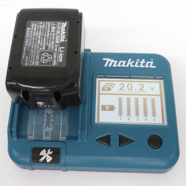 makita マキタ 18V 3.0Ah Li-ionバッテリ 残量表示付 充電回数25回 BL1830B A-60442 中古美品