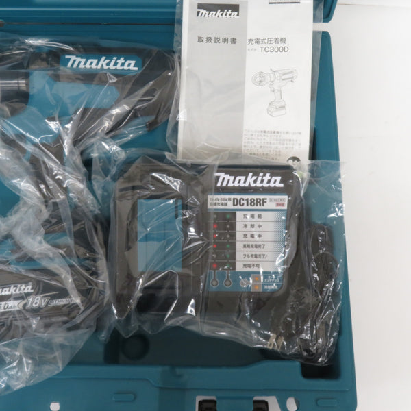 makita マキタ 18V 6.0Ah 充電式圧着機 ケース・充電器・バッテリ1個セット TC300DRG 未使用品