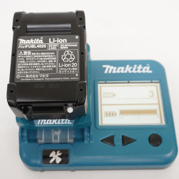 makita マキタ 40Vmax 2.5Ah 充電式インパクトドライバ オリーブ ケース・充電器・バッテリ2個セット TD002GRDXO 中古美品