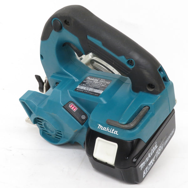 makita マキタ 18V 3.0Ah 125mm 充電式マルノコ 青 ケース・充電器・バッテリ1個セット HS474D 中古美品