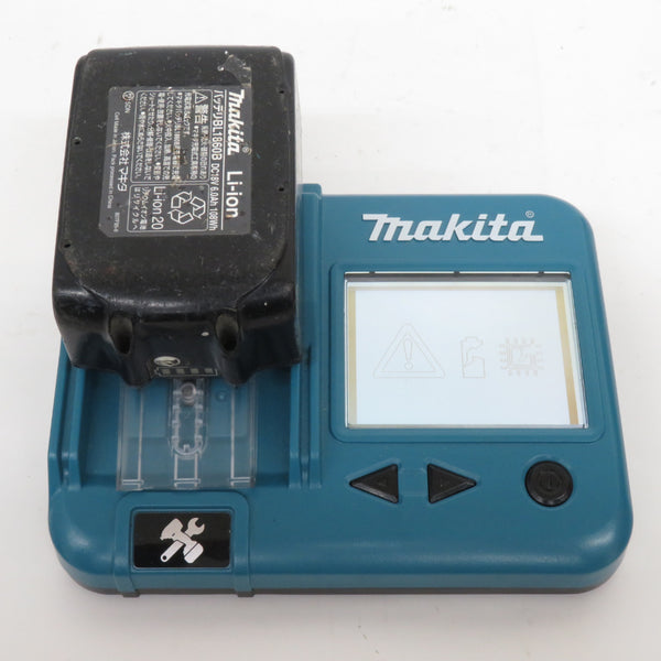 makita マキタ 18V 6.0Ah Li-ionバッテリ 残量表示付 雪マークなし 充電回数68回 残量表示ボタン割れあり BL1860B A-60464 中古