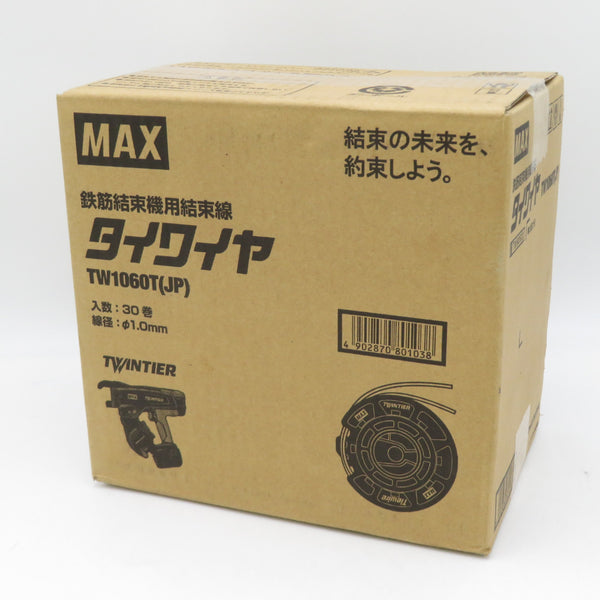 MAX マックス TWINTIER RB-440T・610T用タイワイヤ 鉄筋結束機用結束線 なまし鉄線 φ1.0mm 30巻入 TW1060T(JP) 未開封品