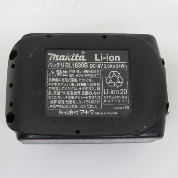 makita マキタ 18V 3.0Ah Li-ionバッテリ 残量表示付 充電回数98回 BL1830B A-60442 中古