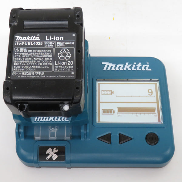 makita マキタ 40Vmax 2.5Ah 充電式インパクトドライバ 黒 ケース・充電器・バッテリ2個セット TD001GRDXB 中古