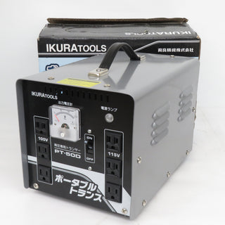 IKURATOOLS 育良精機 単相200V 200V→115/100V ポータブルトランス 変圧器 降圧専用 容量5kVA PT-50D 未使用品