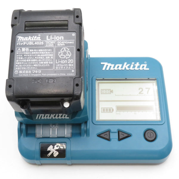 makita マキタ 40Vmax 2.5Ah Li-ionバッテリ 残量表示付 雪マーク付 充電回数27回 BL4025 A-69923 中古美品