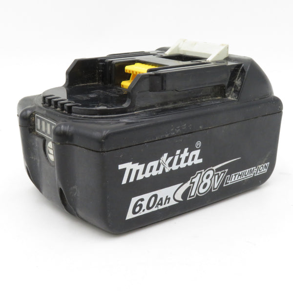 makita マキタ 18V 6.0Ah Li-ionバッテリ 残量表示付 雪マーク付 充電回数28回 BL1860B A-60464 中古