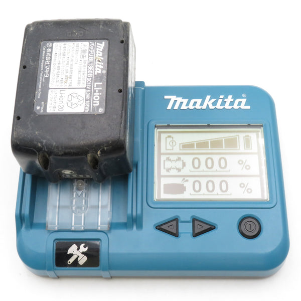 makita マキタ 18V 6.0Ah Li-ionバッテリ 残量表示付 雪マーク付 充電回数28回 BL1860B A-60464 中古