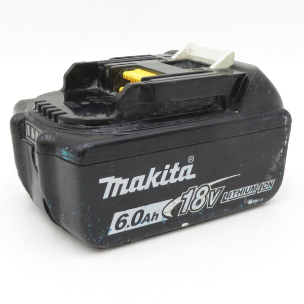 makita マキタ 18V 6.0Ah Li-ionバッテリ 残量表示付 雪マーク付 充電回数145回 BL1860B A-60464 中古