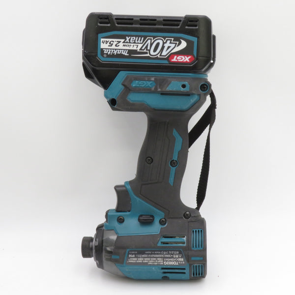 makita マキタ 40Vmax 2.5Ah 充電式インパクトドライバ 青 ケース・充電器・バッテリ2個セット TD002GRDX 中古美品