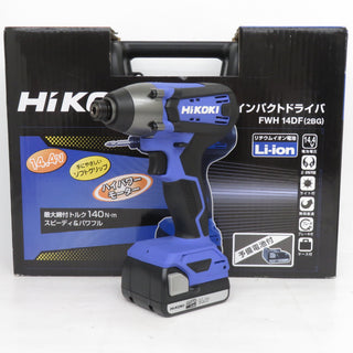 HiKOKI ハイコーキ 14.4V 2.0Ah コードレスインパクトドライバ DIY向け ケース・充電器・バッテリ2個セット FWH14DF(2BG) 未使用品