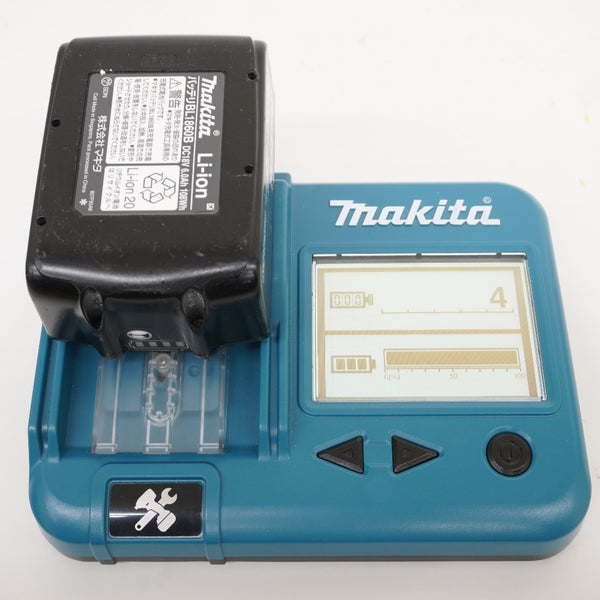 makita マキタ 18V 6.0Ah Li-ionバッテリ 残量表示付 雪マーク付 充電回数4回 BL1860B A-60464 中古美品