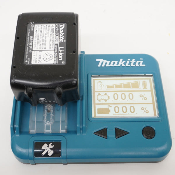 makita マキタ 18V 6.0Ah Li-ionバッテリ 残量表示付 雪マーク付 充電回数4回 BL1860B A-60464 中古美品