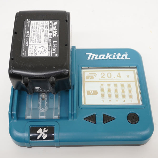 makita マキタ 18V 6.0Ah Li-ionバッテリ 残量表示付 雪マーク付 充電回数4回 BL1860B A-60464 中古美品