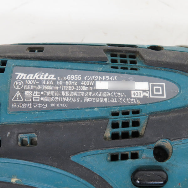 makita マキタ 100V インパクトドライバ 青 6955 中古