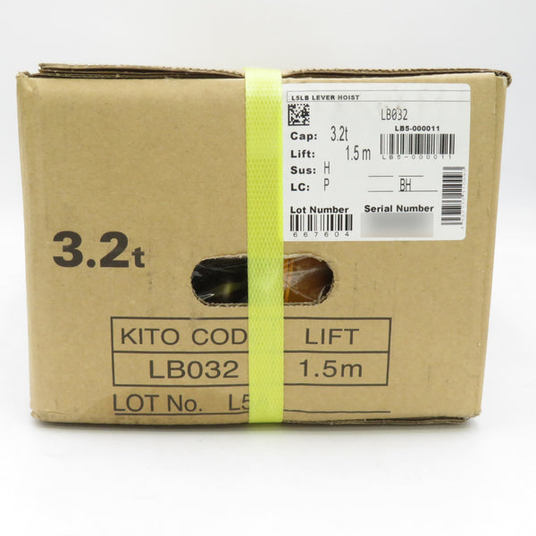 KITO キトー レバーブロックL5形 3.2t×1.5m LB032 未開封品