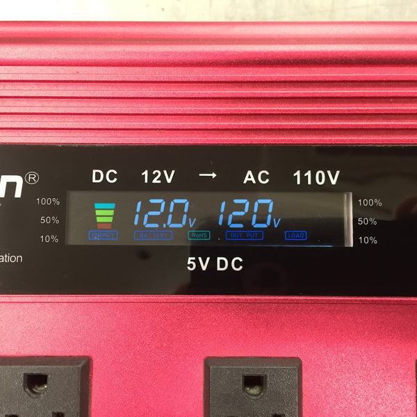 LVYUAN リョクエン DC12V 12V→100V カーインバータ リモコン動作未確認 中古