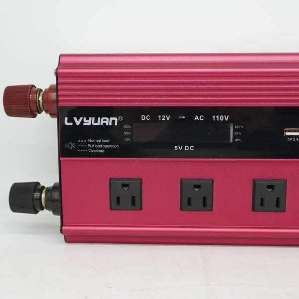 LVYUAN リョクエン DC12V 12V→100V カーインバータ リモコン動作未確認 中古