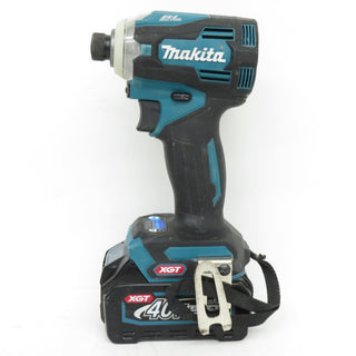 makita マキタ 40Vmax 2.5Ah 充電式インパクトドライバ 青 ケース・充電器・バッテリ1個セット TD001G 中古美品