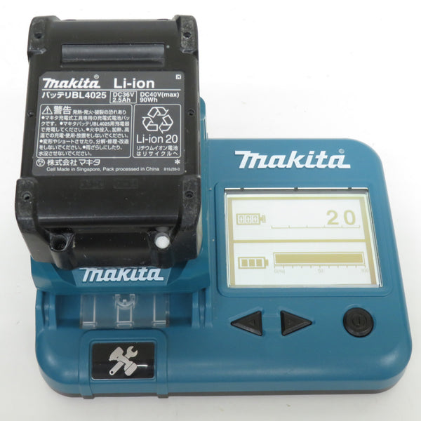 makita マキタ 40Vmax 2.5Ah 充電式インパクトドライバ 青 ケース・充電器・バッテリ1個セット TD001G 中古美品