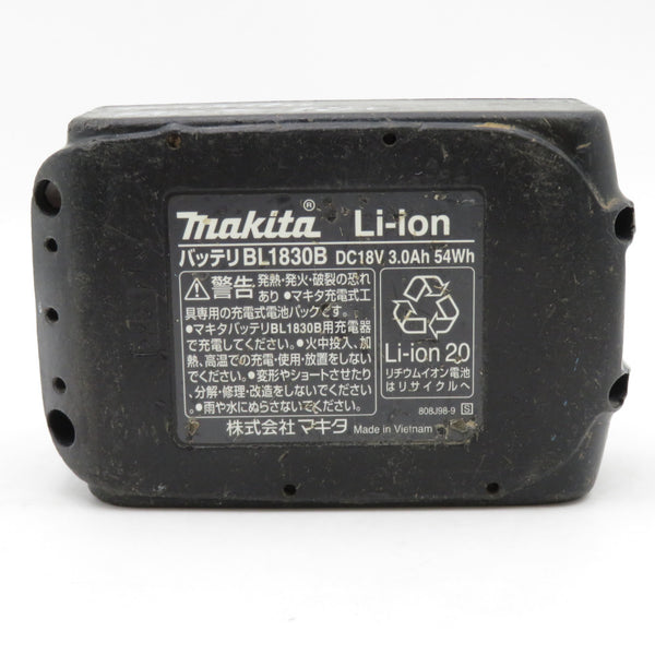 makita マキタ 18V 3.0Ah Li-ionバッテリ 残量表示付 充電回数60回 BL1830B A-60442 中古