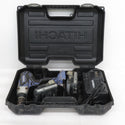 日立工機 14.4V 1.5Ah 12.7mm コードレスインパクトレンチ ケース・充電器・バッテリ2個セット 19mm変換ソケット取り外し不可 FWR14DGL 中古