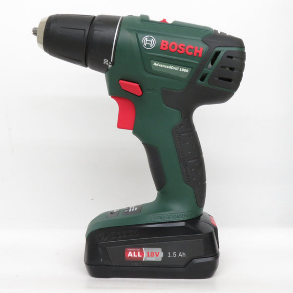 BOSCH ボッシュ ドライバドリル 18V 1.5Ah バッテリードライバードリル ドライバドリル ケース・充電器・バッテリ2個セット PSR1800 中古