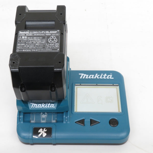 makita マキタ 40Vmax 5.0Ah Li-ionバッテリ 残量表示付 雪マーク付 充電回数2回 BL4050F A-72372 中古美品