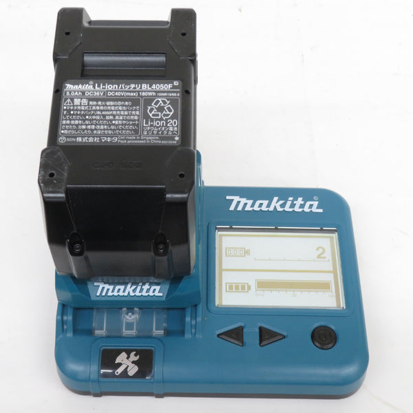 makita マキタ 40Vmax 5.0Ah Li-ionバッテリ 残量表示付 雪マーク付 充電回数2回 BL4050F A-72372 中古美品