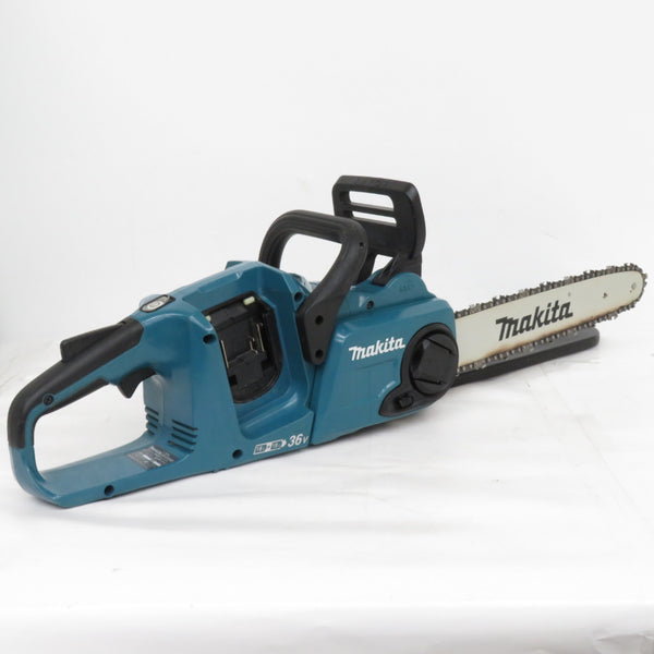 makita マキタ 18V×2 18V+18V対応 350mm 充電式チェンソー 青 本体のみ MUC353D 中古