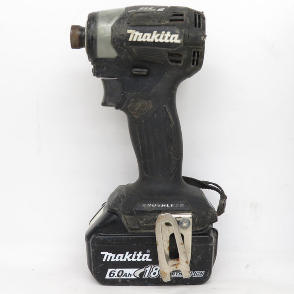 makita マキタ 18V 6.0Ah 充電式インパクトドライバ 黒 ケース・充電器・バッテリ2個セット TD173DRGXB 中古