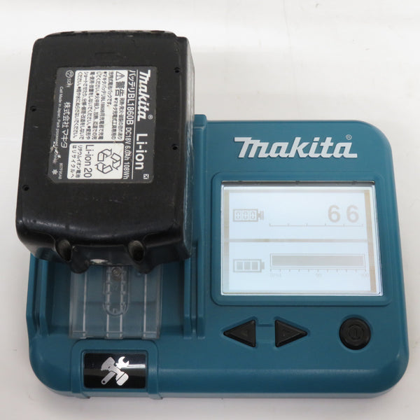 makita マキタ 18V 6.0Ah 充電式インパクトドライバ 黒 ケース・充電器・バッテリ2個セット TD173DRGXB 中古